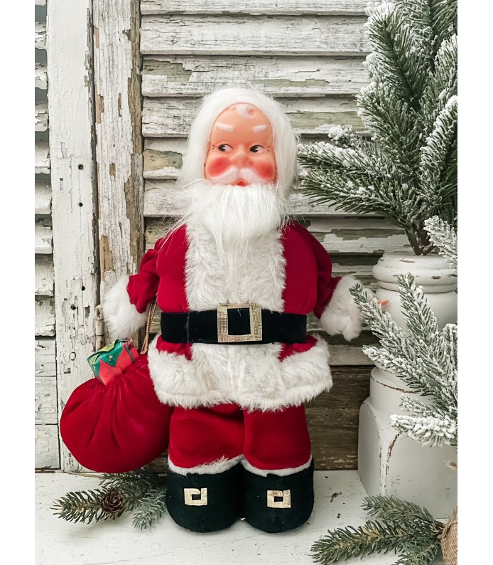 Vintage Christmas,  Santa Doll w/ Bag of Toys- LTD
