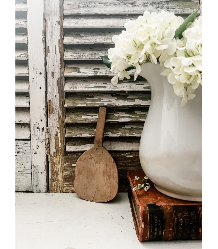 Antique Wood Butter Paddle/Scoop. Gorgeous coloring