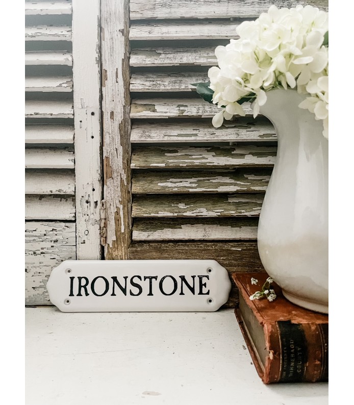  Antique Ironstone Plaque - 