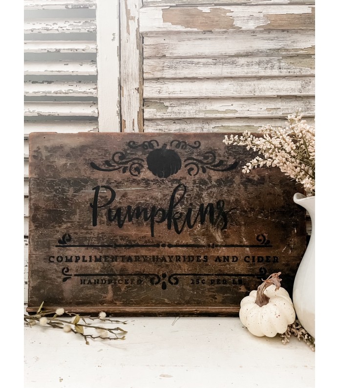 Reclaimed Rustic Wood Sign - Pumpkins, Fall Collection